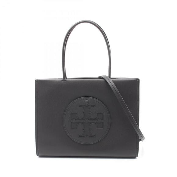 TORY BURCH Black Leather Tote Bag - Picture 1 of 7